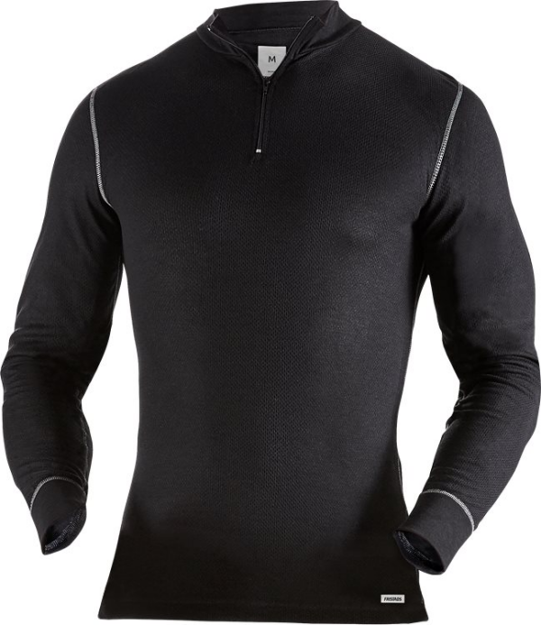 T-shirt lange mouwen met korte rits 789 OF - FRISTADS - FR127355