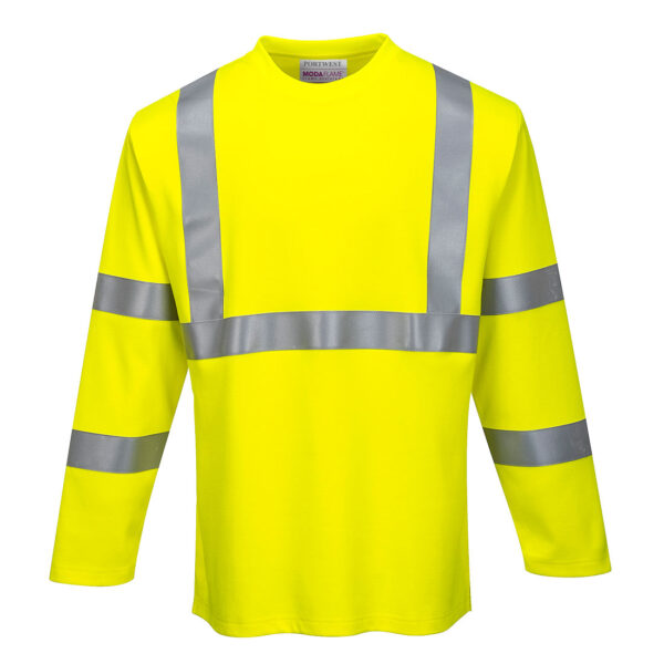 FR Hi-Vis Long Sleeve T-Shirt - PORTWEST - FR96