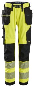 High-Vis, Klasse 2 Stretch werkbroek met Holsterzakken - SNICKERS WORKWEAR - 6943