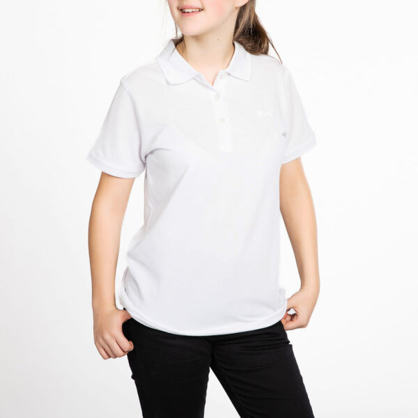 Polo meisjes wit - PIVA - PI10 - Afbeelding 2