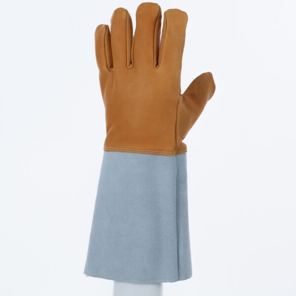 Gesneden en genaaide handschoen handpalm leder/rug leder - Rund - Lengte :  400   mm - DELTAPLUS - CRYOG - Afbeelding 6