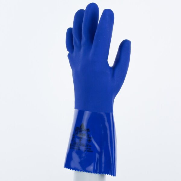 Waterdichte handschoen ondersteund - Katoen - aangrijpend getextureerd PVC - Jauge : 13 - Lengte :  300   mm - DELTAPLUS - VE780 - Afbeelding 8