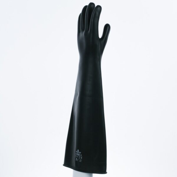 Poedervrije waterdichte handschoen niet-ondersteund - Glad latex - Lengte :  600   mm - DELTAPLUS - LA600 - Afbeelding 8