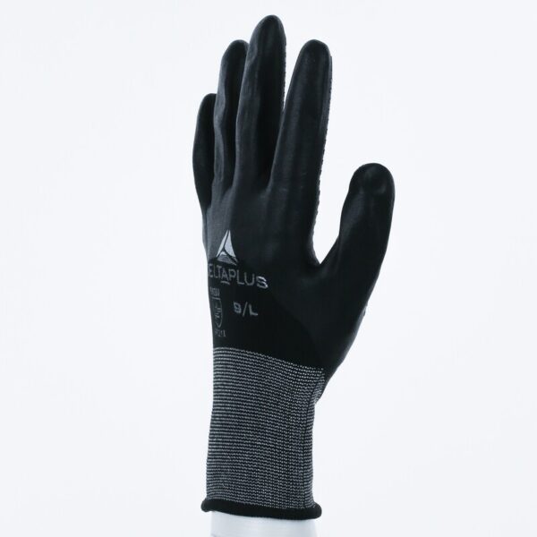 Gebreide handschoen met coating - Polyester, Spandex - Glad Nitril - Jauge : 15 - DELTAPLUS - VE725NO - Afbeelding 9