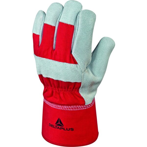 Gesneden en genaaide handschoen handpalm leder/rug leder - Rund - DELTAPLUS - DCTHI