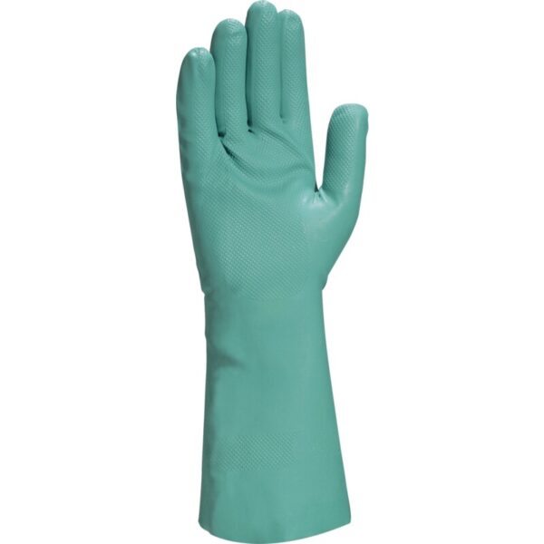 Gevlokte waterdichte handschoen niet-ondersteund - Nitril patronen - Lengte :  330   mm - DELTAPLUS - VE802 - Afbeelding 2