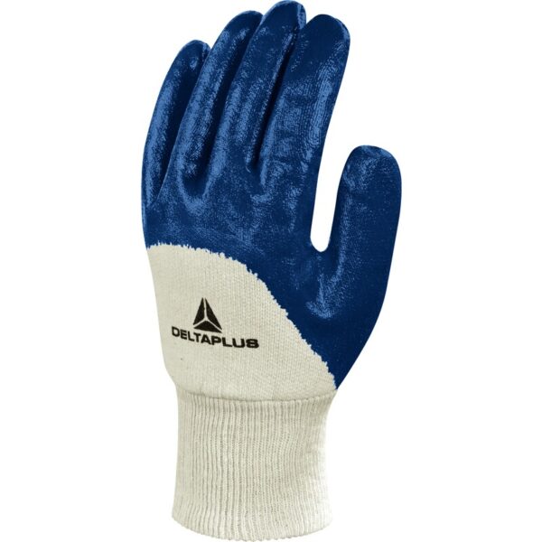 Gebreide handschoen met coating - Katoen - Glad Nitril - DELTAPLUS - NI150