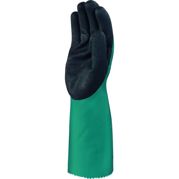 Waterdichte handschoen ondersteund - Polyamide - Drievoudige nitril schuimcoating - Jauge : 18 - Lengte :  350   mm - DELTAPLUS - VV835 - Afbeelding 2