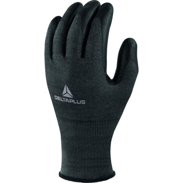 Gebreide handschoen met coating - DELTAnocut, Koolstof - PU - Jauge : 18 - DELTAPLUS - VECUTB05