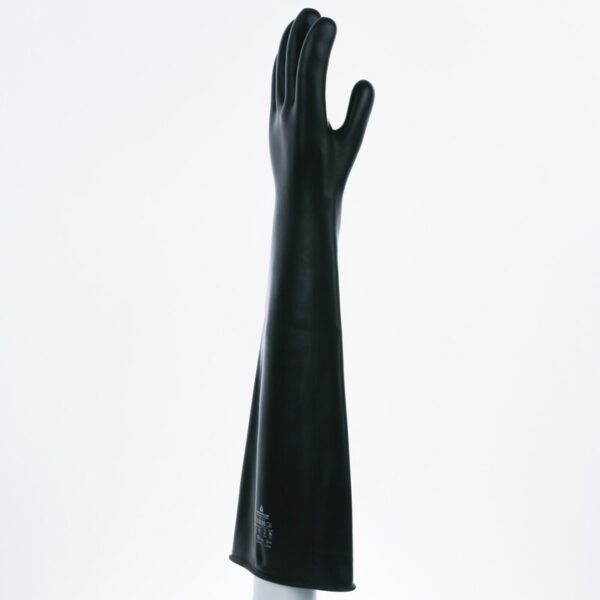 Poedervrije waterdichte handschoen niet-ondersteund - Glad latex - Lengte :  600   mm - DELTAPLUS - LA600 - Afbeelding 10