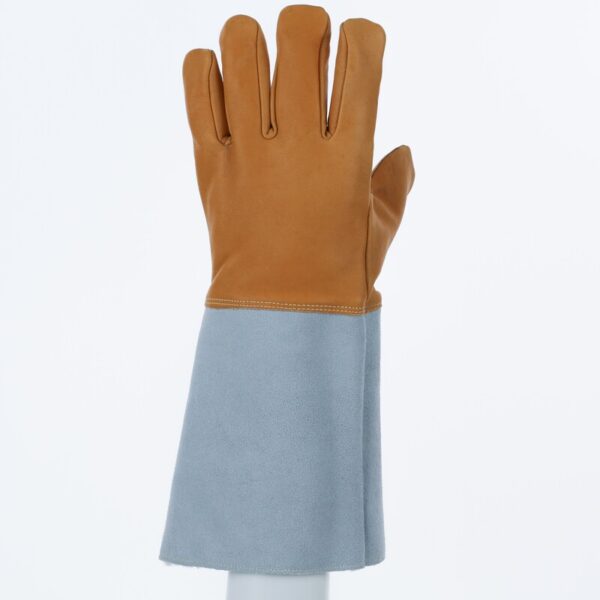 Gesneden en genaaide handschoen handpalm leder/rug leder - Rund - Lengte :  400   mm - DELTAPLUS - CRYOG - Afbeelding 5