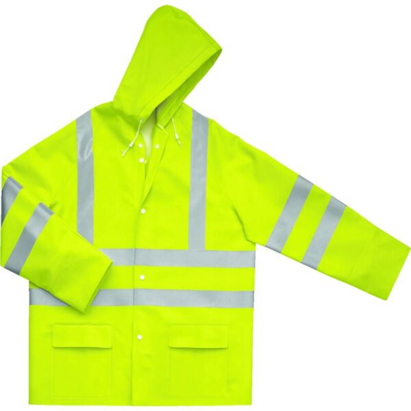 Waterdichte vest met hoge zichtbaarheid - Steun - 100% polyester - Polyurethane coating, 200g/m² - DELTAPLUS - 900VESHV