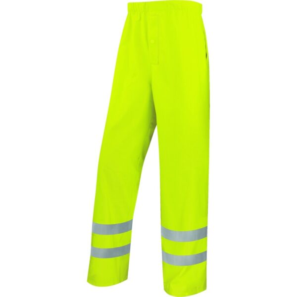 Waterdichte werkbroek met hoge zichtbaarheid - Steun - 100% polyester - Polyurethane coating, 200g/m² - DELTAPLUS - 900PANHV