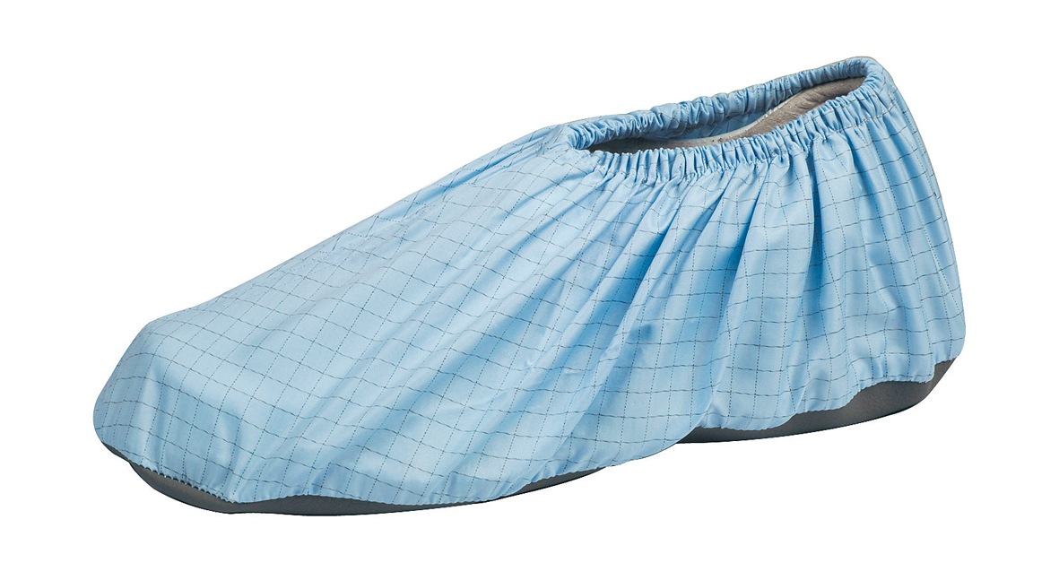 Cleanroom overschoen light blauw/ wit ESD - 1 - ABEBA - AB-3910