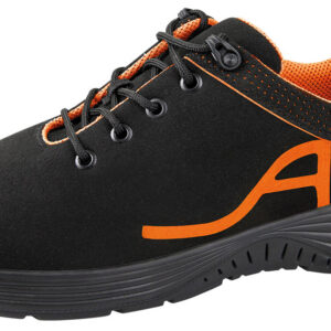 S1 lage werkschoen zwart/neon orange - ABEBA - 7131050