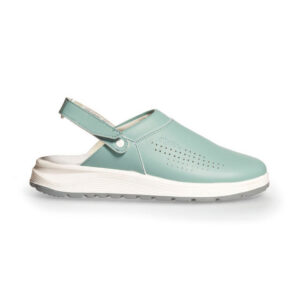 OB Active klomp groen perforated met velcro fastening - ABEBA - 814018