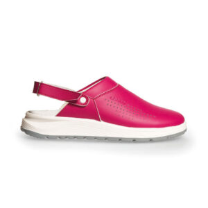 OB Active klomp fuchsia perforated met velcro fastening - ABEBA - 824018