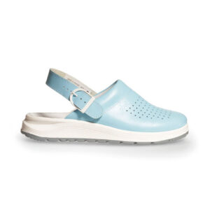 OB Active klomp blauw perforated met buckle fastening - ABEBA - 87080