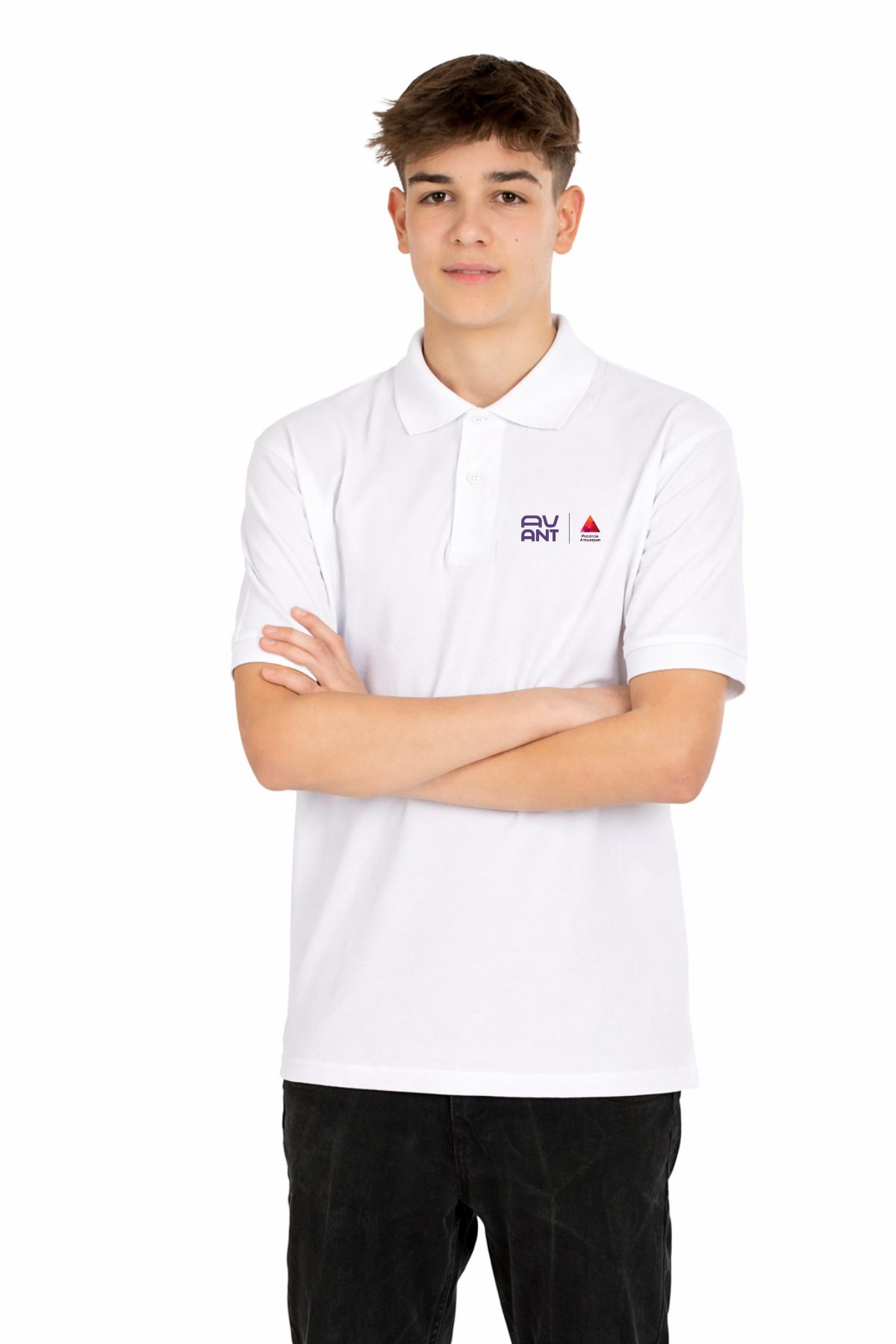 Polo jongens wit - avAnt - AV3 - Afbeelding 3