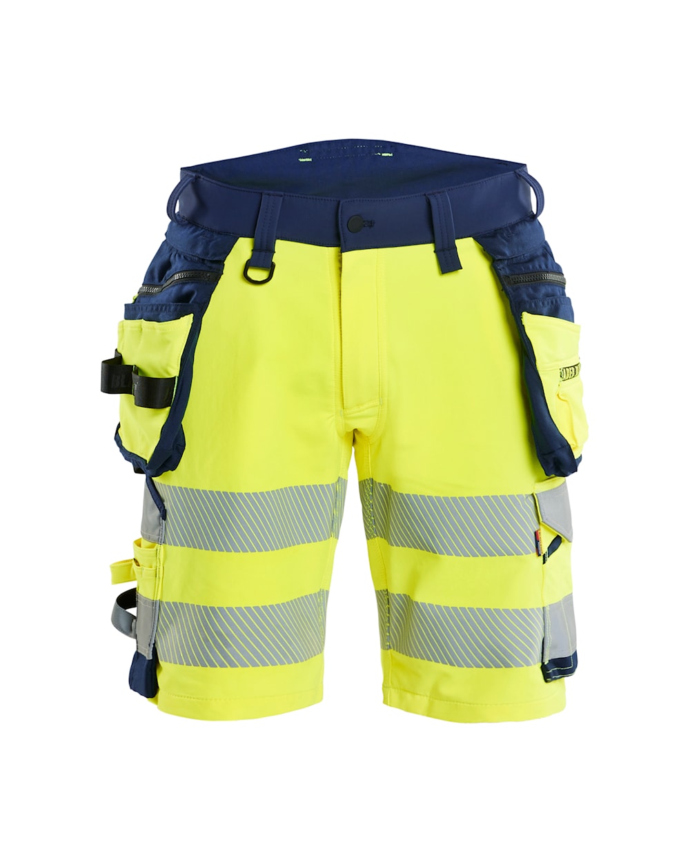 High Vis werkshort 4-weg stretch met gereedschapzakken - BLAKLADER WORKWEAR - BL1120