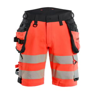 High Vis werkshort 4-weg stretch met gereedschapzakken - BLAKLADER WORKWEAR - BL1120