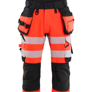 High Vis piraatwerkbroek 4-weg stretch met gereedschapzakken - BLAKLADER WORKWEAR - BL1123