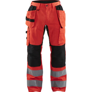 High Vis werkbroek met stretch en gereedschapzakken - BLAKLADER WORKWEAR - BL1552