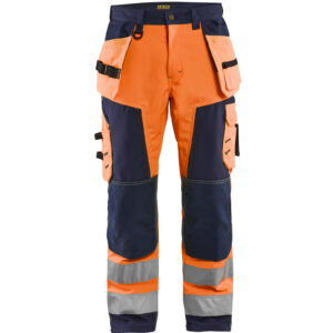 High Vis werkbroek softshell met gereedschapszakken - BLAKLADER WORKWEAR - BL1567