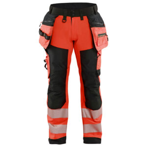High Vis werkbroek softshell met gereedschapszakken - BLAKLADER WORKWEAR - BL1820