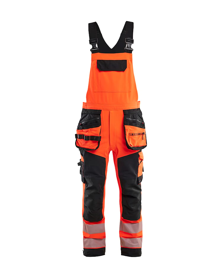 High Vis Bretelwerkbroek 4-weg stretch - BLAKLADER WORKWEAR - BL2626