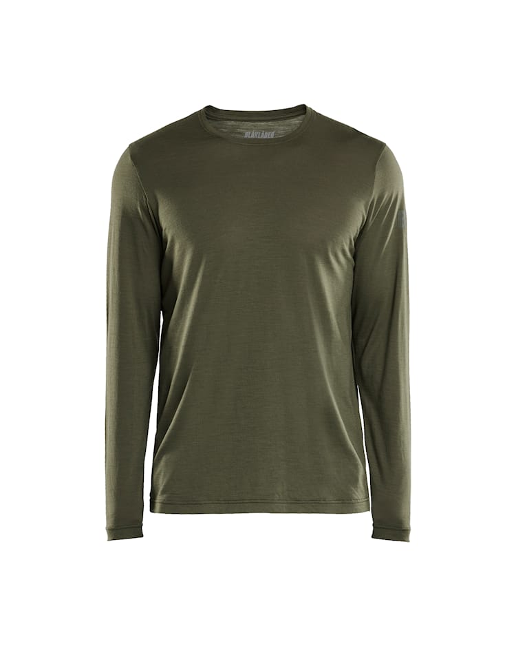 T-shirt lange mouwen merinowol - BLAKLADER WORKWEAR - BL3538