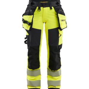 Dames High Vis werkbroek 4-weg stretch met gereedschapszakken - BLAKLADER WORKWEAR - BL7022