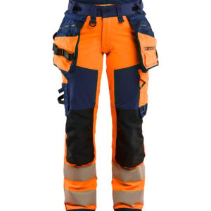 Dames High Vis werkbroek 4-weg stretch met gereedschapszakken - BLAKLADER WORKWEAR - BL7022