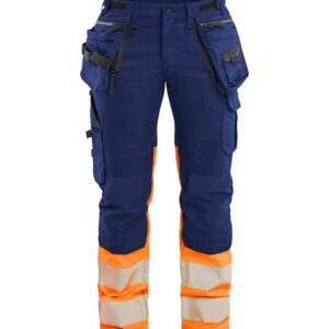 Dames High Vis werkbroek Stretch met gereedschapszakken - BLAKLADER WORKWEAR - BL7030