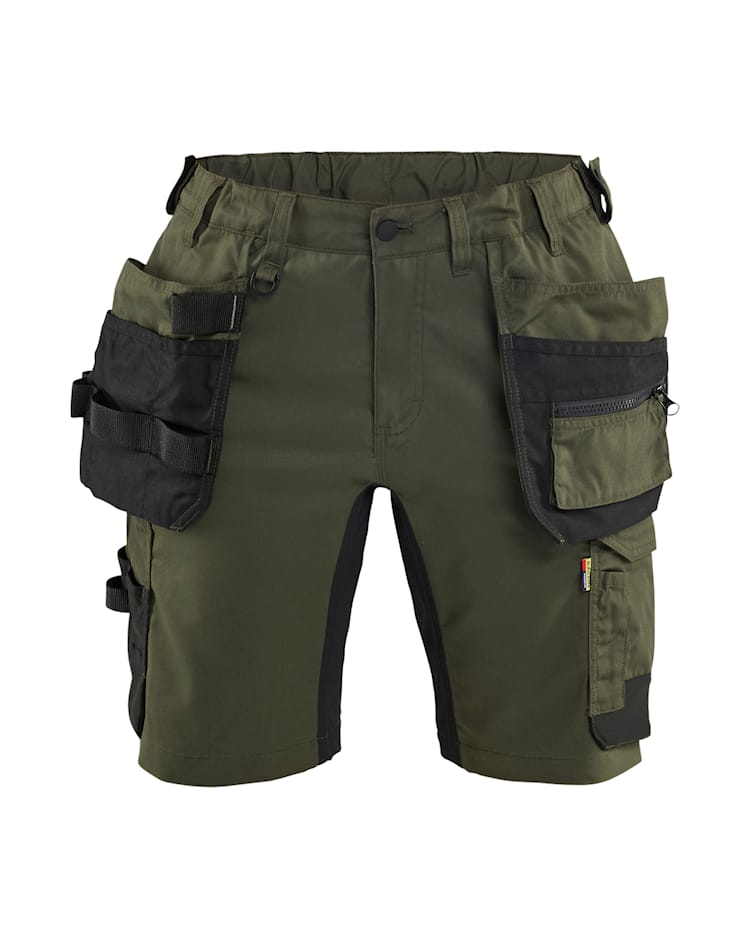 Dames werkshort 2-weg stretch met gereedschapszakken - BLAKLADER WORKWEAR - BL7133