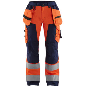 Dames High Vis werkbroek met gereedschapzakken - BLAKLADER WORKWEAR - BL7156