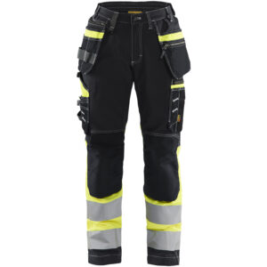 Dames High Vis werkbroek met Stretch en gereedschapszakken - BLAKLADER WORKWEAR - BL7196