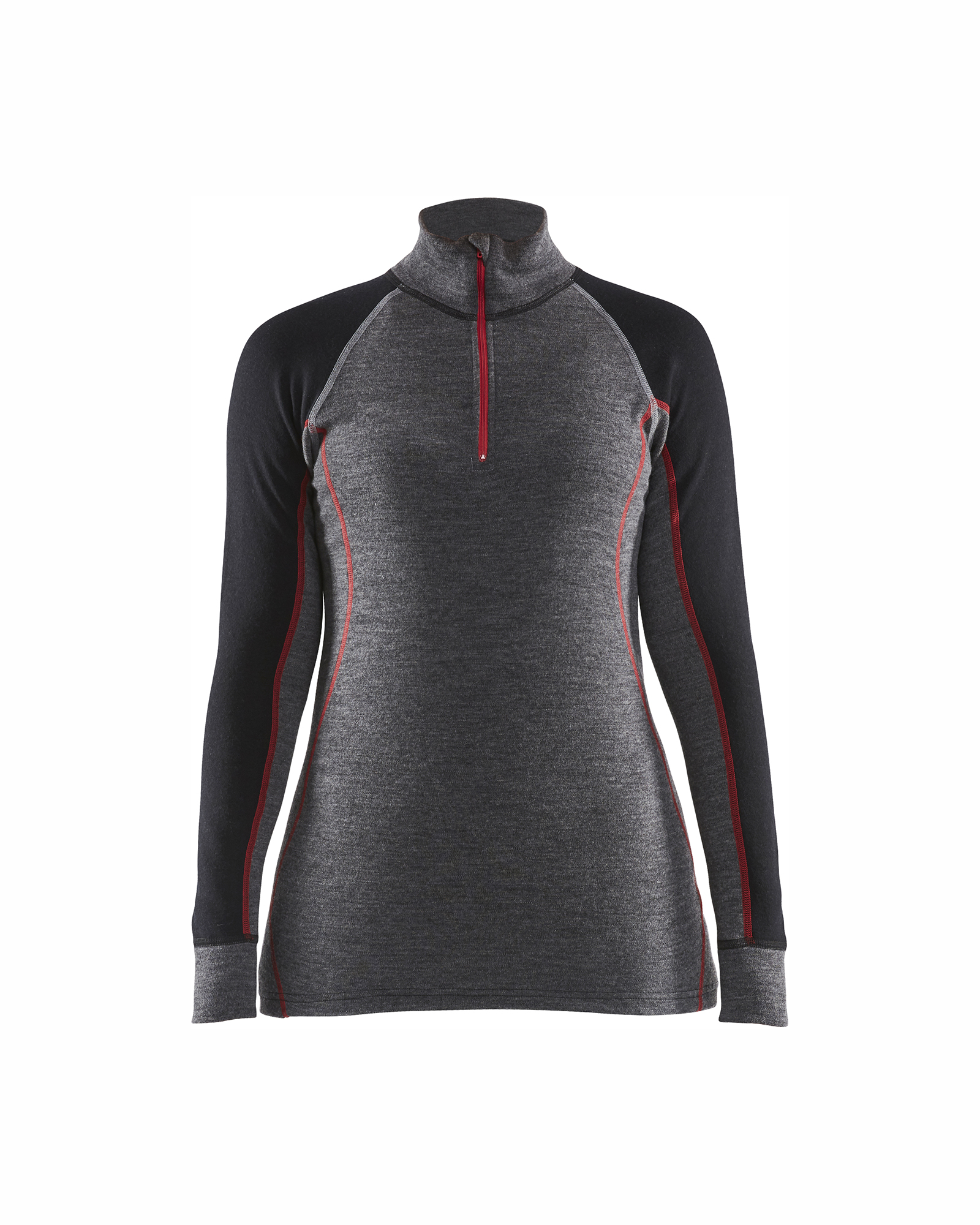 Dames Onderhemd met halve rits merinowol XWARM - BLAKLADER WORKWEAR - BL7299
