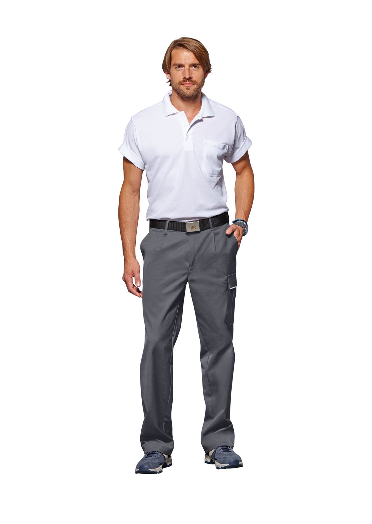werkbroek met blinde knopen - BP - 1605-559-53