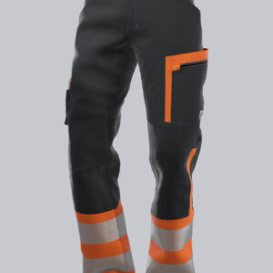 Hybride werkbroek met hoge zichtbaarheid kl.1 en kniezakken - BP - 2047-845-5665