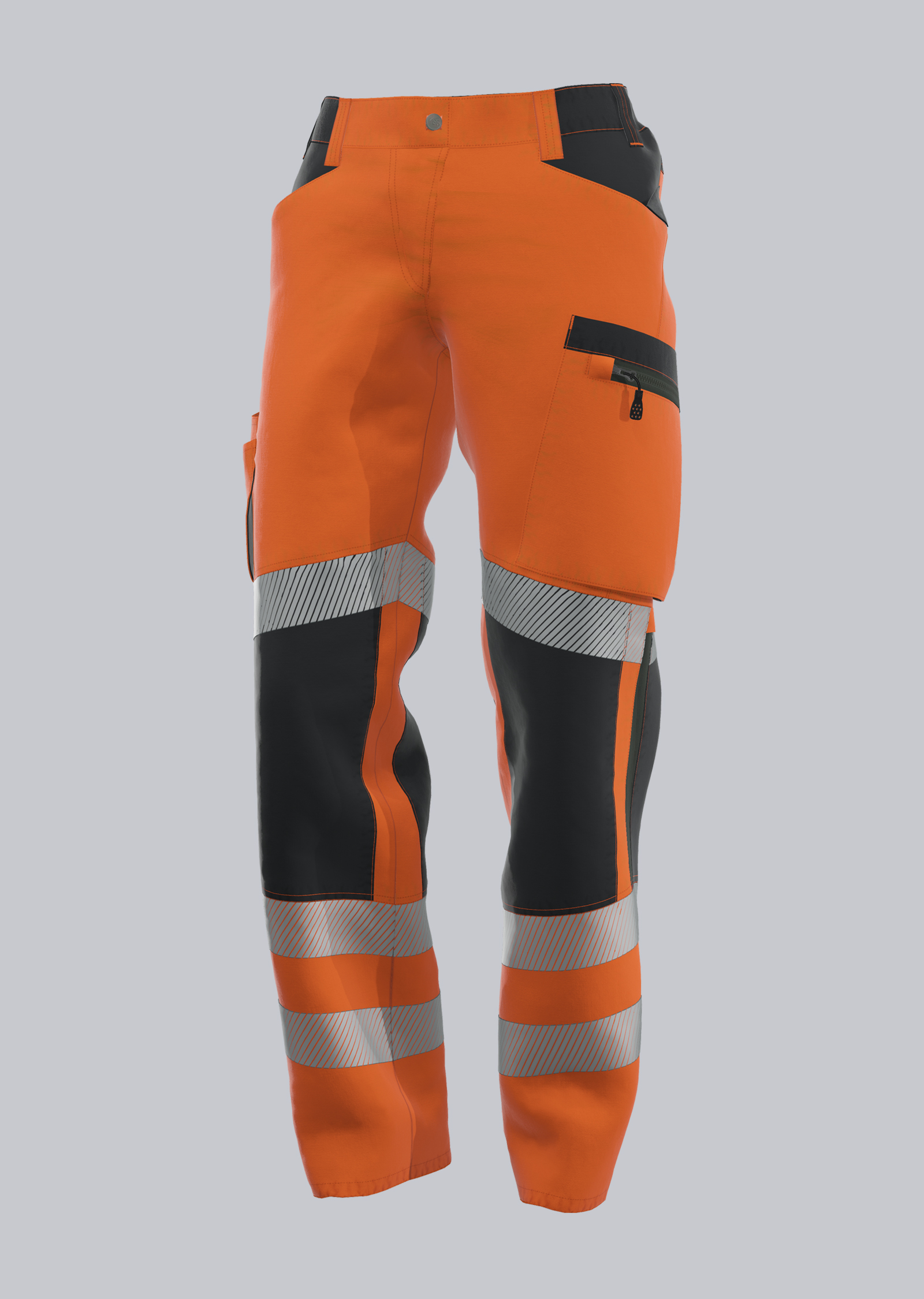 Stretch-werkbroek met hoge zichtbaarheid en kniezakken voor dames - BP - 2046-844-6556