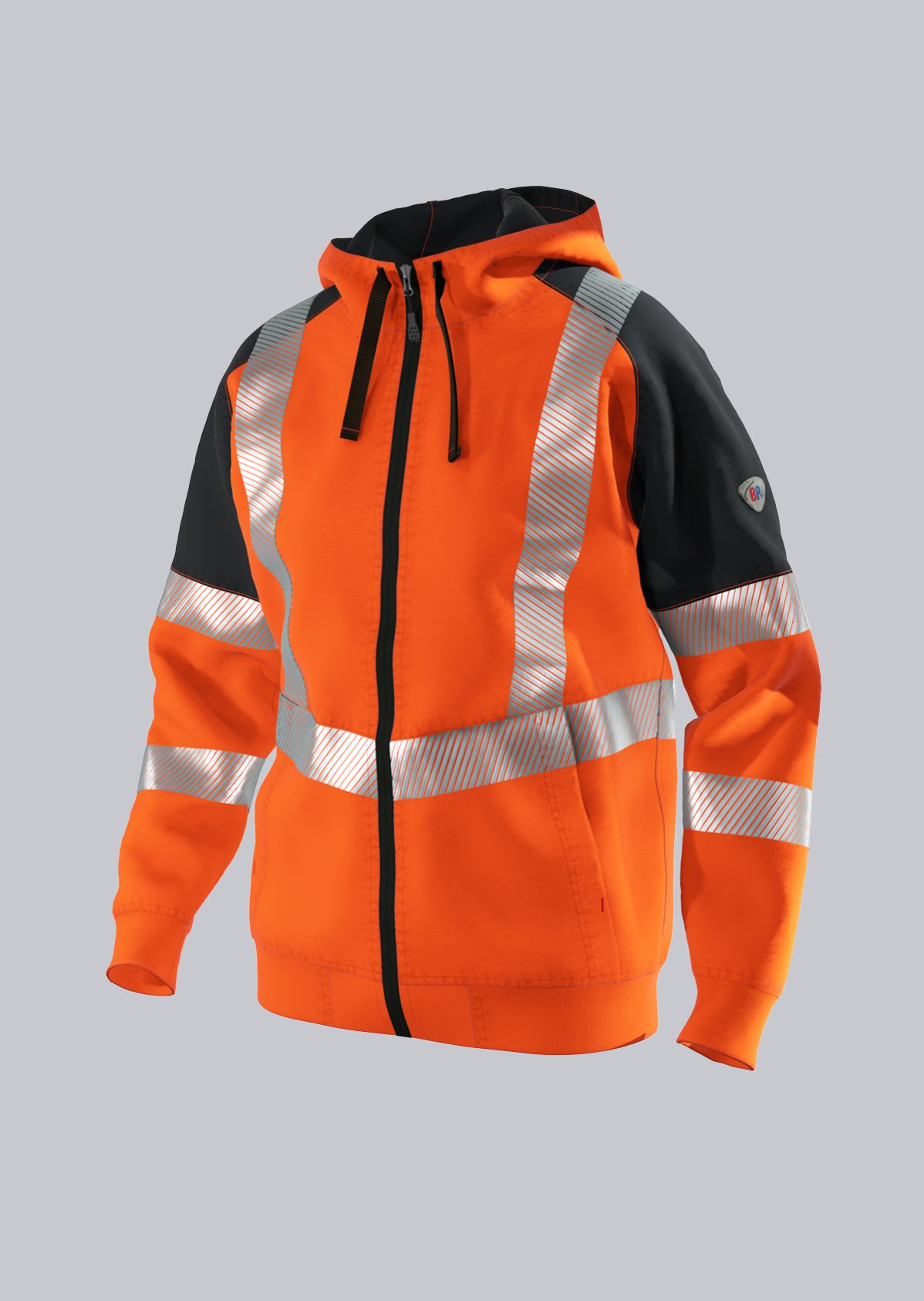 Sweatjack met hoge zichtbaarheid en capuchon - BP - 2138-873-6556