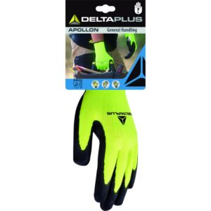 Gebreide handschoen met coating - Polyester - Latexschuim - Jauge : 13 - DELTAPLUS - DPVV733