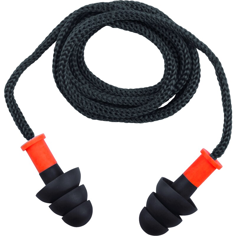 Oordopjes - TPR (thermoplastisch) - Koordje - SNR: 34 dB - Doos van 50 - DELTAPLUS - CONICFIR050
