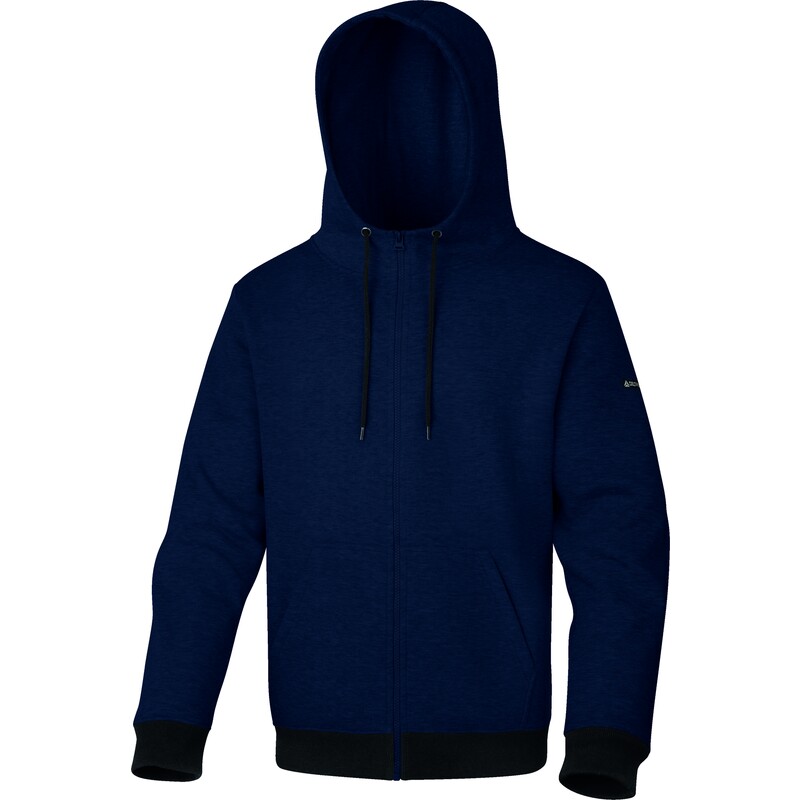 Sweatshirt met capuchon en rits - Fleece - 65% polyester 35% katoen - DELTAPLUS - AREZZO