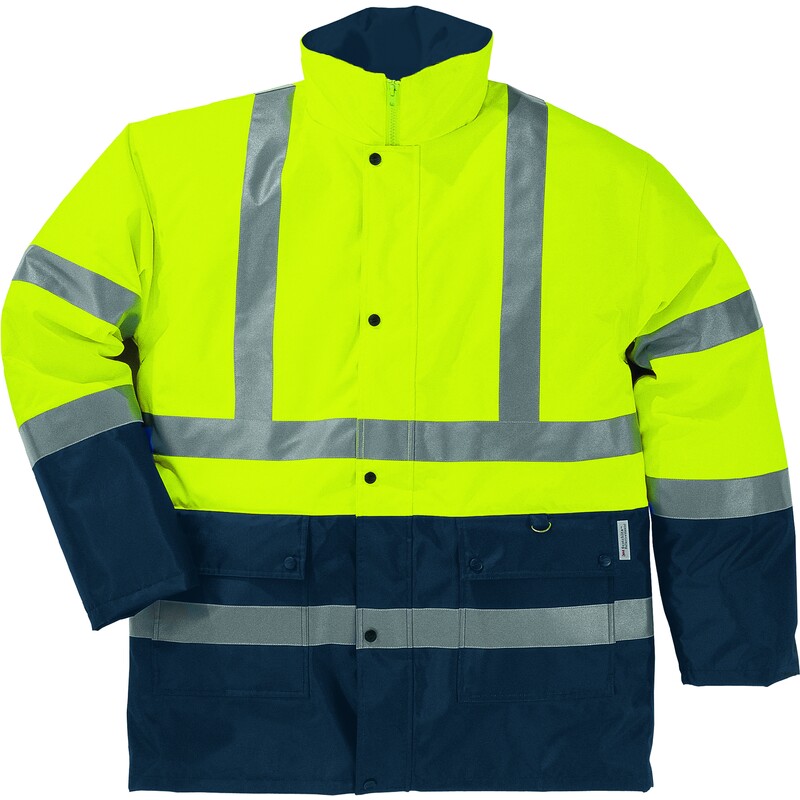 Waterdichte parka met hoge zichtbaarheid - Oxford - 100% polyester - Polyurethane coating | Lining: Taffeta - 100% polyester - DELTAPLUS - STRADA2