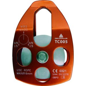 Katrol met mobiele flanken - Aluminium - DELTAPLUS - TC005