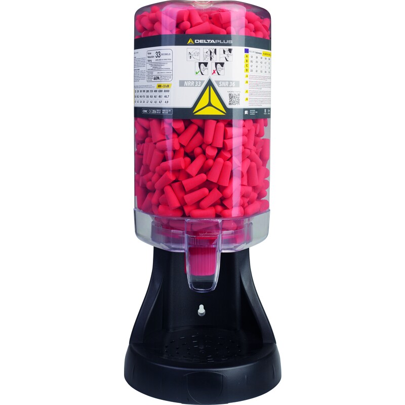 Oordopautomaat - PU-schuim - Zonder drager - SNR: 36 dB - Doos van 500 - DELTAPLUS - CONICDISPLAY