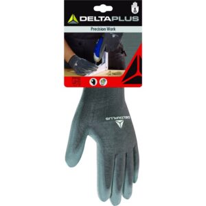 Gebreide handschoen met coating - Polyester - PU - Jauge : 13 - DELTAPLUS - DPVE702PG