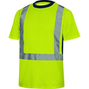 T-shirt met hoge zichtbaarheid - Mesh - 55% katoen 45% polyester 100% polyester - 150g/m² | Net - 100% polyester - DELTAPLUS - NOVA